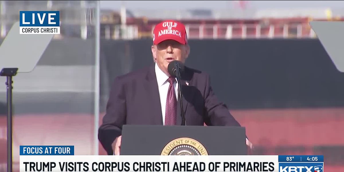 Political science expert weighs in on Trump’s visit to Corpus Christi ahead of Texas primary