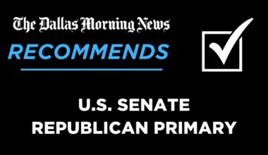 We recommend for U.S. Senate, Republican primary