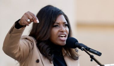Jasmine Crockett makes appearance at ‘Not My President’s Day’ rally at Dallas City Hall