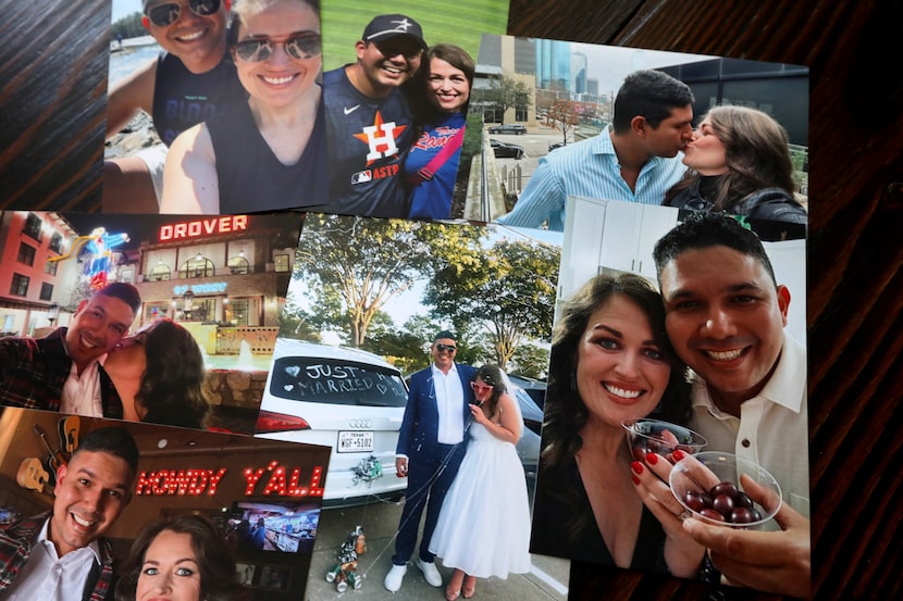 Heather Alambarrio shared a collage of photos of her and her husband, Rafael, at her home in...