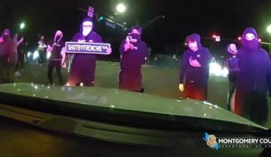 Suspects damage police cruisers during illegal street takeover