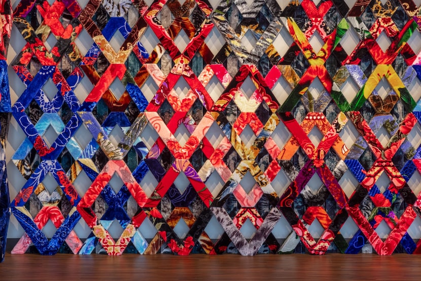 "Structures of Softness" by Dallas artist Antonio Lechuga was previously installed at the...