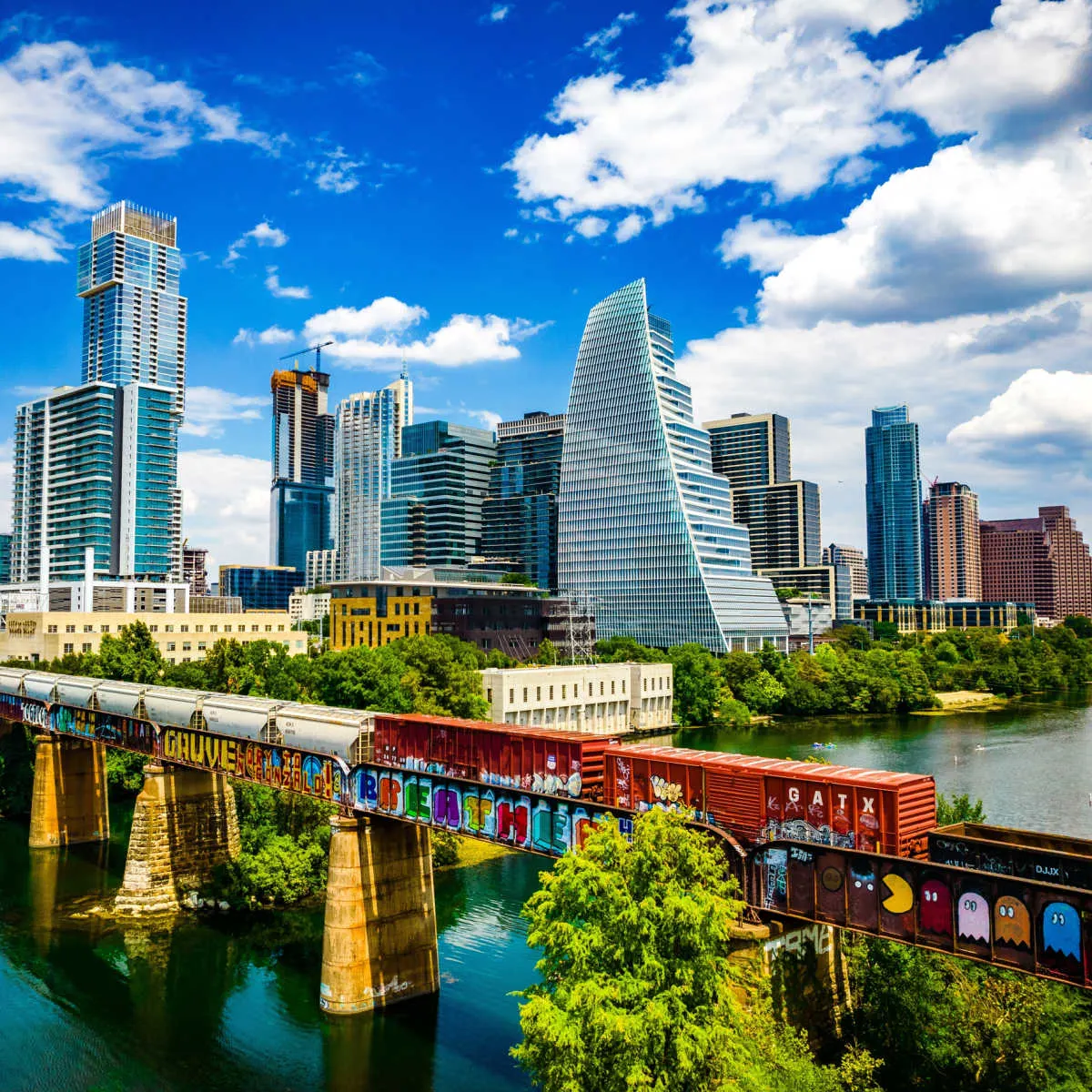 Vibrant Austin, TX skyline