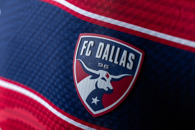 A look at the FC Dallas crest on the club's new "DNA" kit, which will be worn in the 2026...