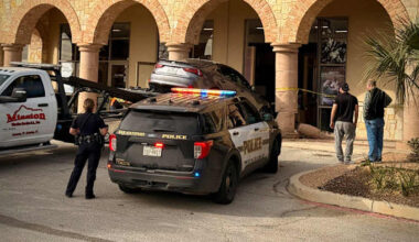 No injuries after car crashes into North Side mattress store, SAPD says