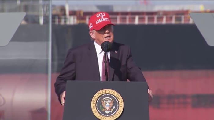 President Trump talks energy, primary races in Corpus Christi