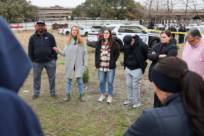 Elizabeth Jordan, (second left) founder of The Human Impact, a nonprofit that serves people...