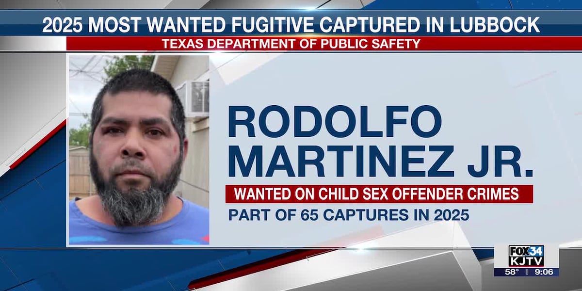 Most Wanted fugitive Rodolfo Martinez, Jr. captured in Lubbock