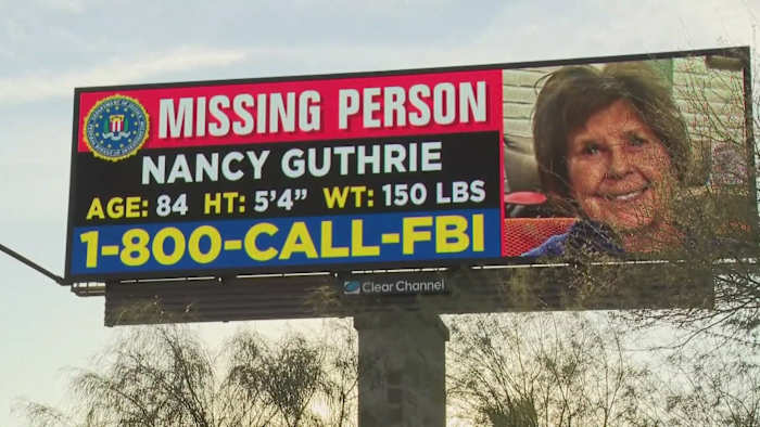 Digital billboards now up in search for Nancy Guthrie