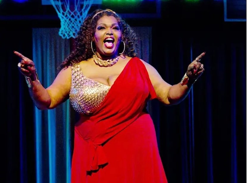 Liz Mikel as the narrator of "Lysistrata Jones," the Broadway musical that began its run at...