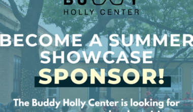 The Buddy Holly Center Announces Sponsorship Opportunities for Summer Showcase Concert Series