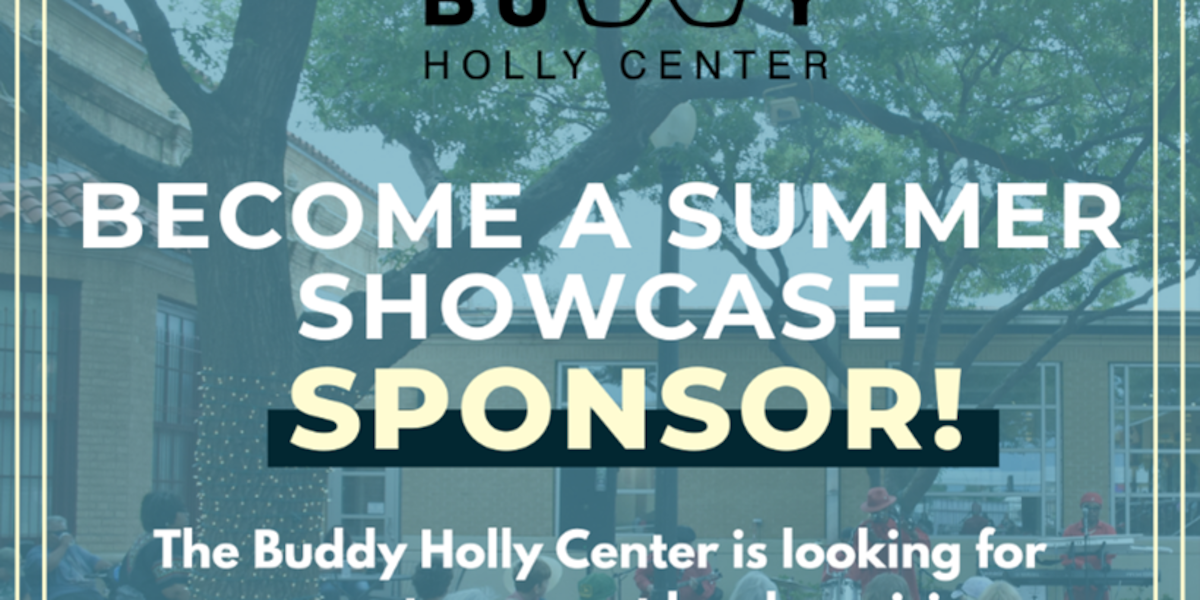The Buddy Holly Center Announces Sponsorship Opportunities for Summer Showcase Concert Series