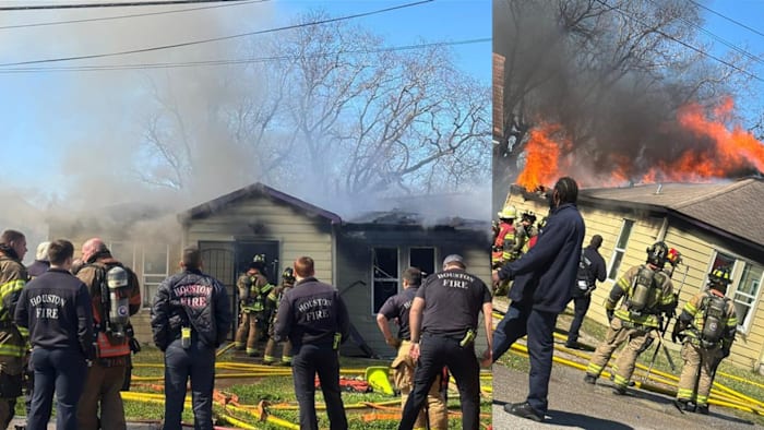 Large fire reported at house in Fifth Ward