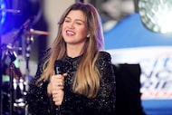 Kelly Clarkson performs on NBC's Today show at Rockefeller Plaza on Tuesday, May 6, 2025, in...