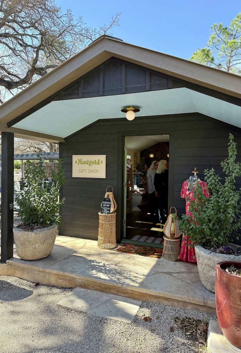 The entrance of Marigold, a gift shop in Fredericksburg, Texas. (Annie Brown for MySA)