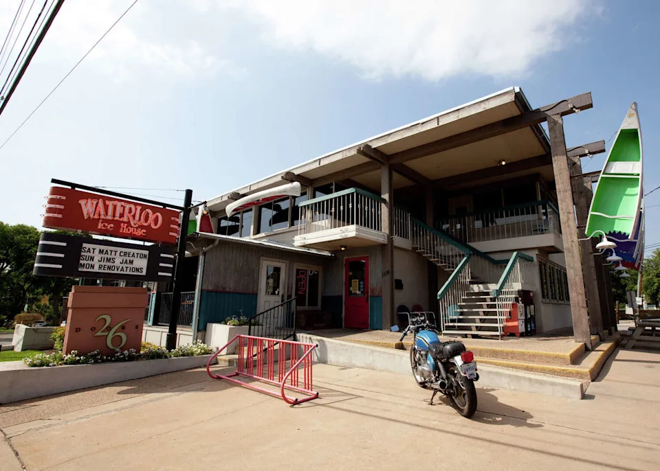 Waterloo Ice House's former restaurant at 38th Street. The legacy Austin business is celebrating 50 years in 2026. (Courtesy of Waterloo Ice House)