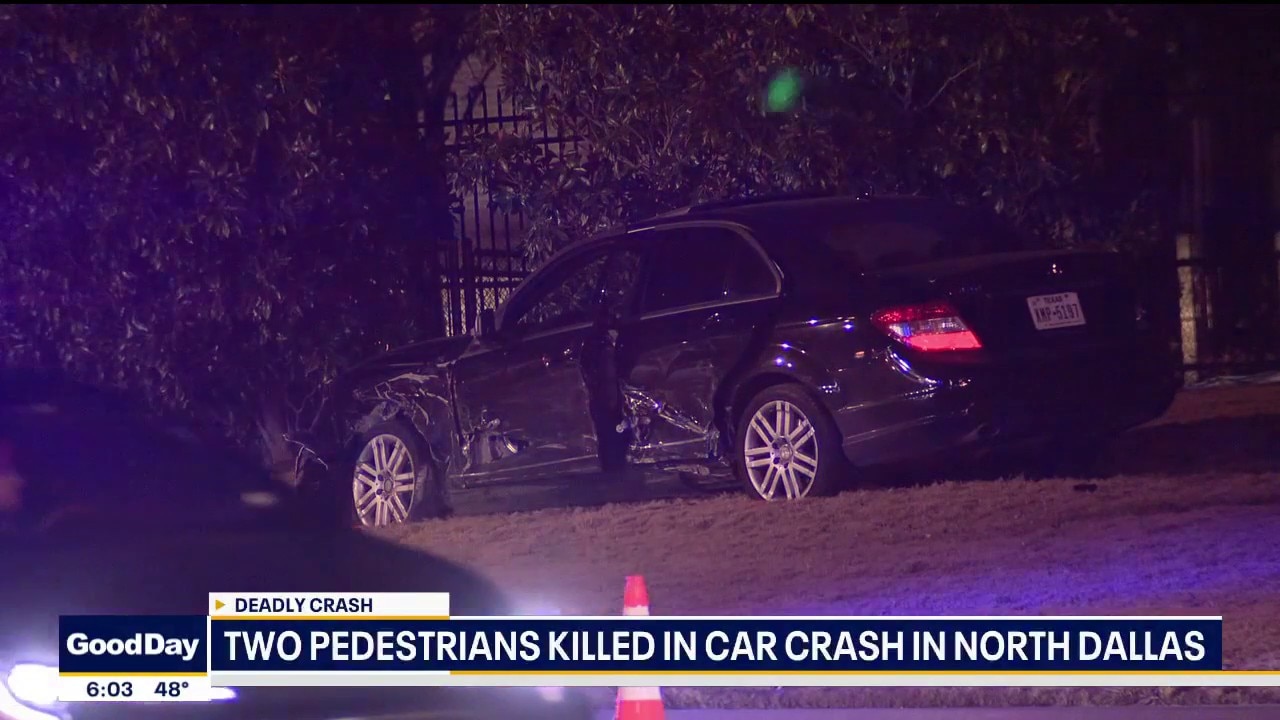 2 pedestrians killed in car crash in North Dallas
