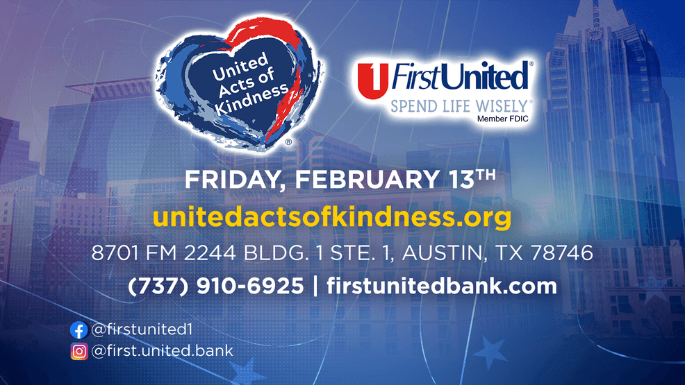 First United Bank’s Acts of Kindness Day aims to brighten Austin, one good deed at a time