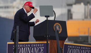 Trump visits Corpus Christi for rally, declines to endorse Cornyn, Paxton or Hunt in U.S. Senate primary race