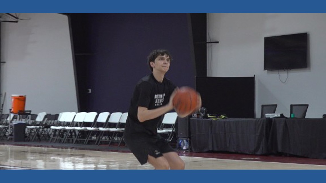 Austin Prep Academy's Pierce Paul leads the nation in made 3-pointers