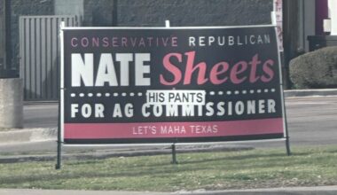 GOP Texas AG commissioner candidate responds to vandalized sign in Dallas