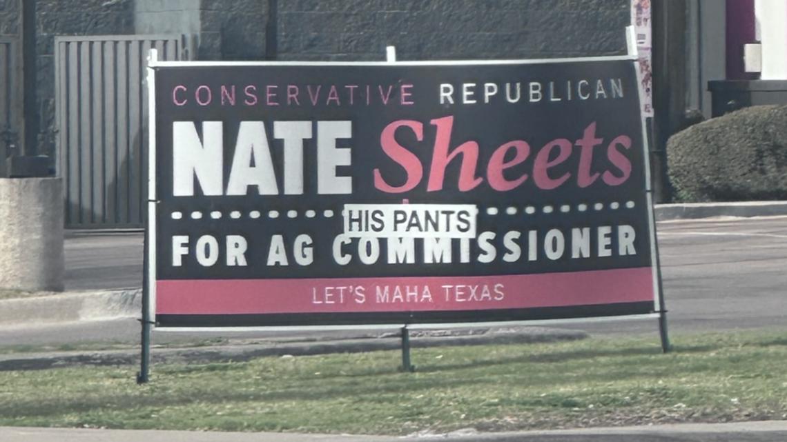 GOP Texas AG commissioner candidate responds to vandalized sign in Dallas