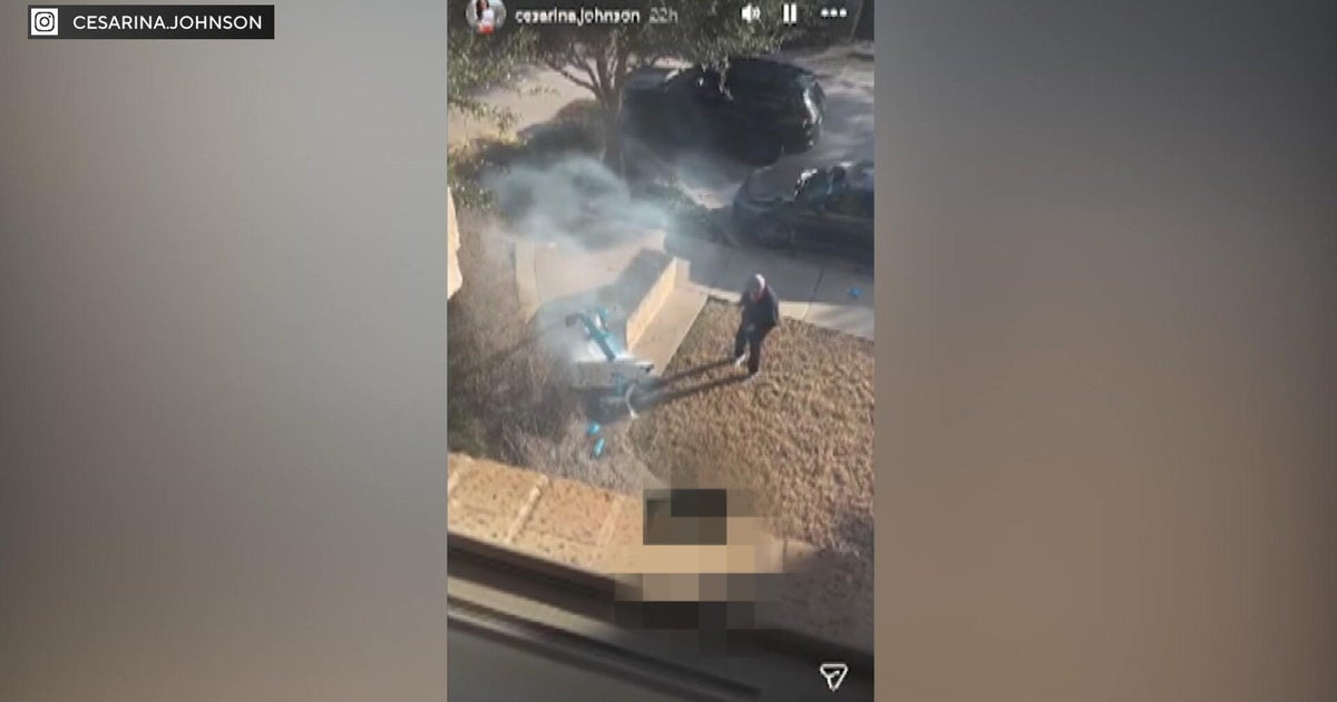 Video shows Amazon delivery drone smoking after crashing into North Texas apartment building