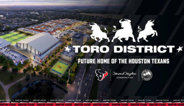 HOUSTON TEXANS, HOWARD HUGHES COMMUNITIES, AND HARRIS COUNTY REVEAL PLANS FOR TORO DISTRICT IN BRIDGELAND