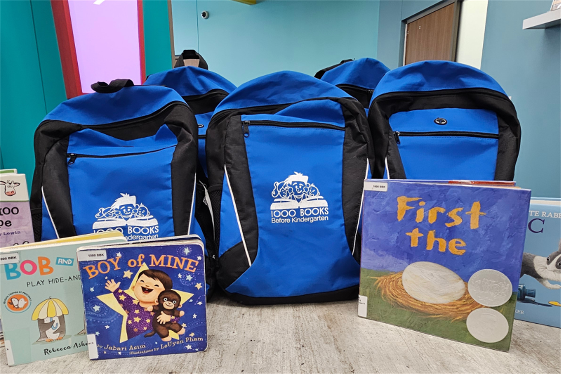 100 Books Before Kindergarten backpacks and books