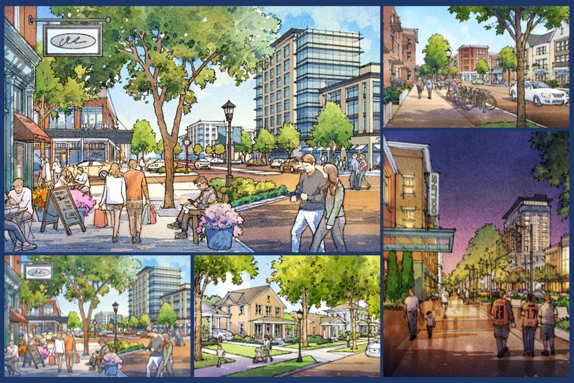 Renderings of Form-Based Code Development examples.