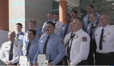 CCFD firefighters honored for saving CCPD officer