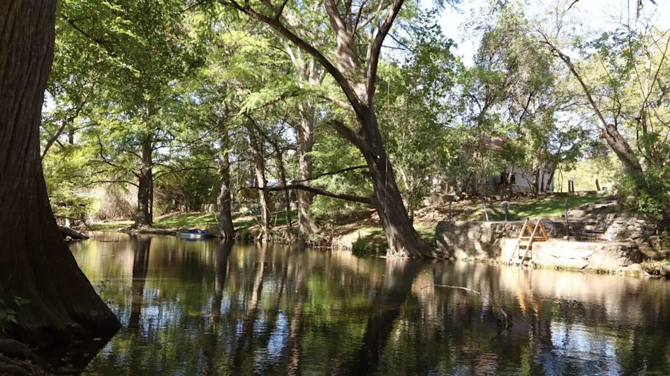 The Cypress Creek Nature Preserve, located in downtown Wimberley, was made into a public space when the town was first incorporated 25 years ago. The city purchased the land to protect it from being developed on. Today, the park serves as a space for residents and tourists to hike, picnic and play. (Jill Ament for MySA)