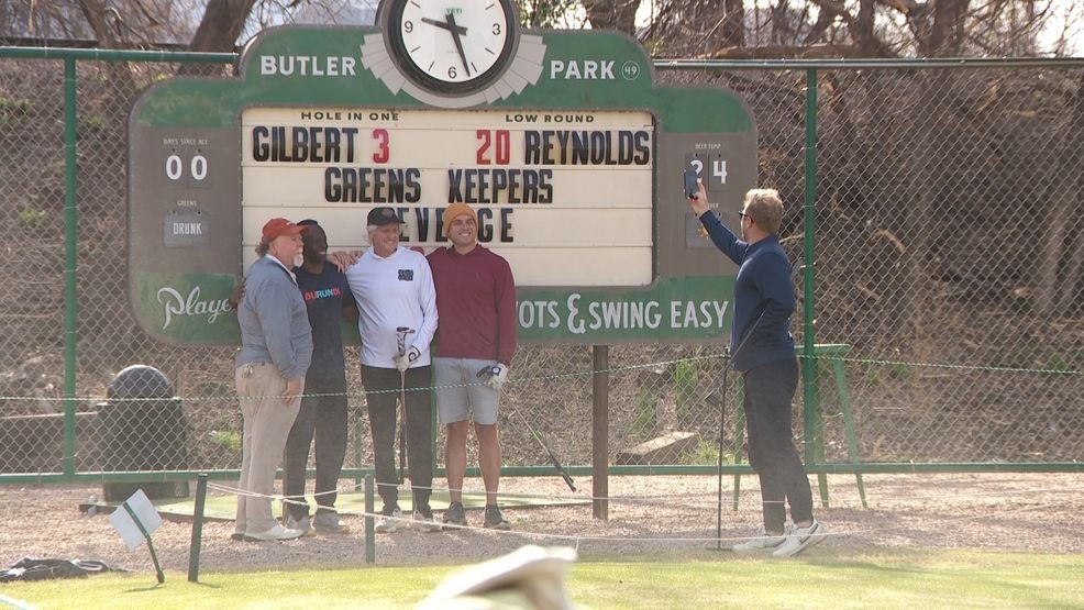 Gilbert Tuhabonye at Butler Pitch and Putt (photo: CBS Austin)