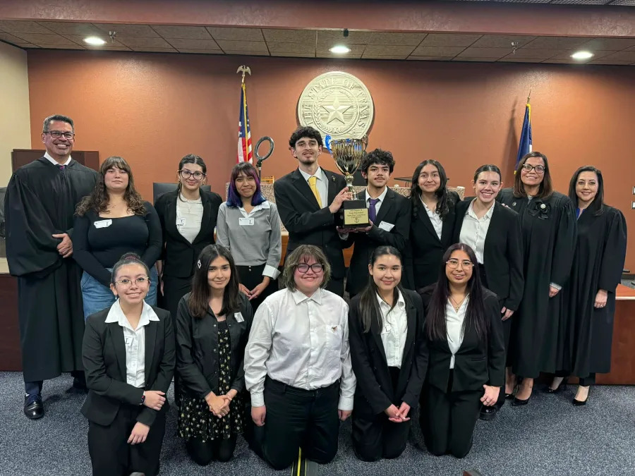 Valle Verde Early College High School awarded first place in Region 19 Mock Trial Competition. Photo courtesy of the El Paso DA’s Office.
