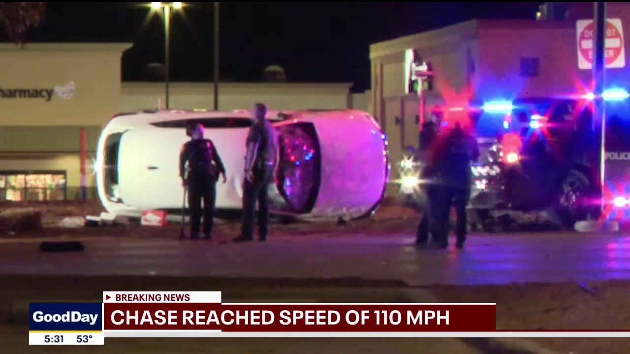 Police chase reached speeds of 110; Suspects in custody