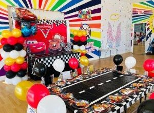 Cars themed party. Cheeky Monkeys