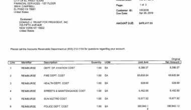 Trump campaign going on seven year debt to El Paso