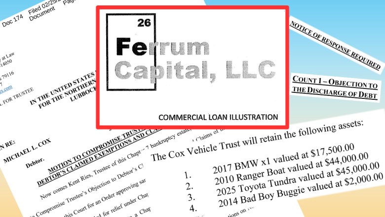 Deal proposed in Lubbock $82 million Mike Cox bankruptcy case could recover small portion for Ferrum participants
