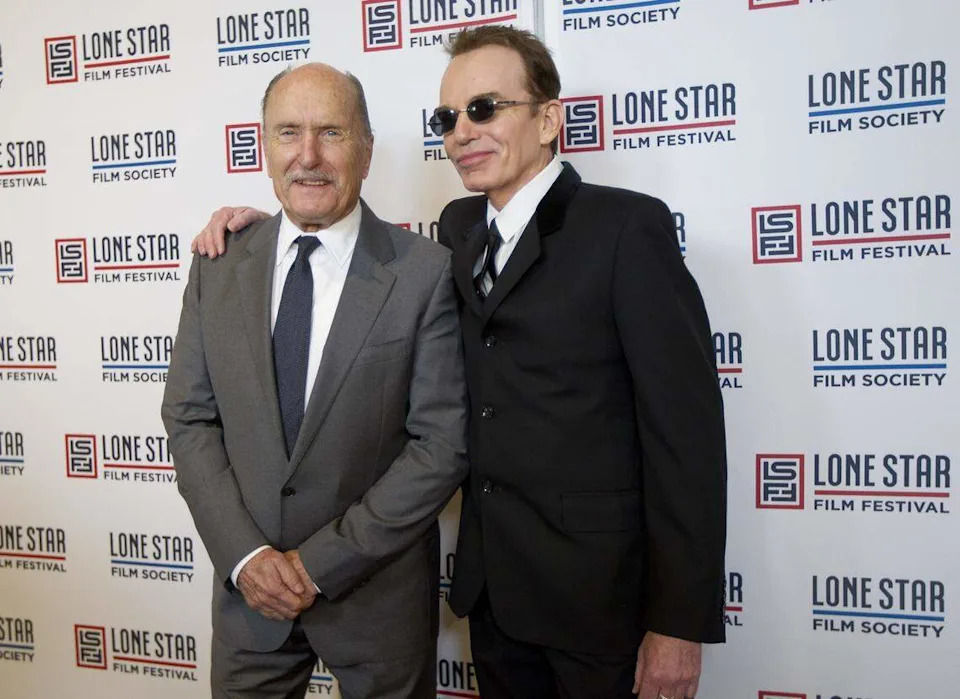 Robert Duvall and Billy Bob Thornton on the red carpet before the Lone Star International Film Festival Banquet on Thursday, November 8, 2012.