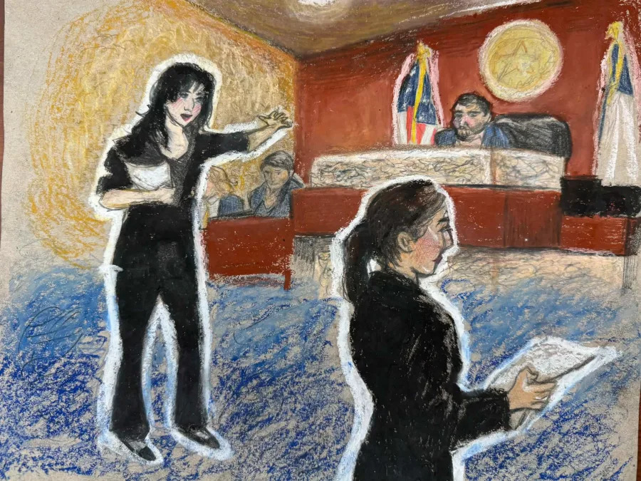 Madeline “Scottie” Meza from the Young Women’s STEAM Academy placed second in Best Classroom Artist. Photo courtesy of the El Paso DA’s Office.