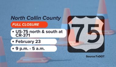 Overnight shutdown: All lanes of US 75 to close in Collin County