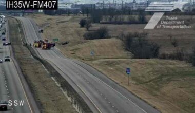 Fatal motorcycle crash shuts down the southbound lanes of I-35W, officials say