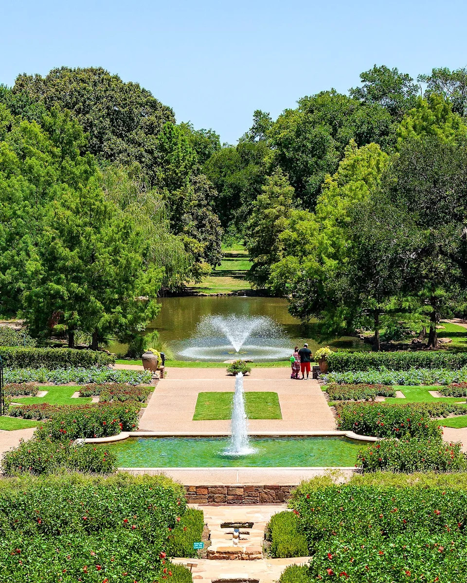 waht a perfect summer day to visit the fort worth botanical society gardens in texas