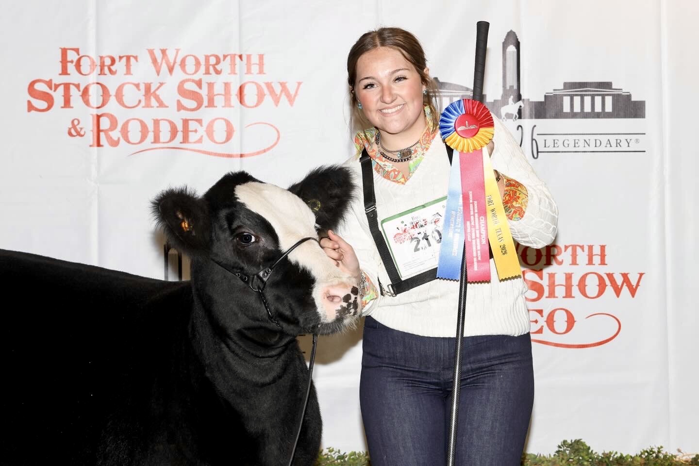 Kennard Student Addison Dowdy Earns Championship at Fort Worth Stock Show