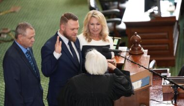 Texas Democrat Taylor Rehmet sworn in as state senator