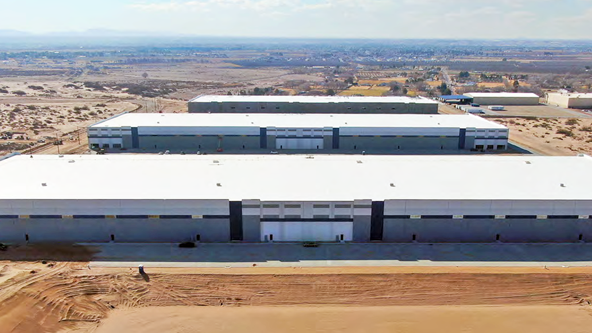 Picture from CBRE marketing brochure marketing a three-building warehouse facility rumored to be a proposed ICE facility.