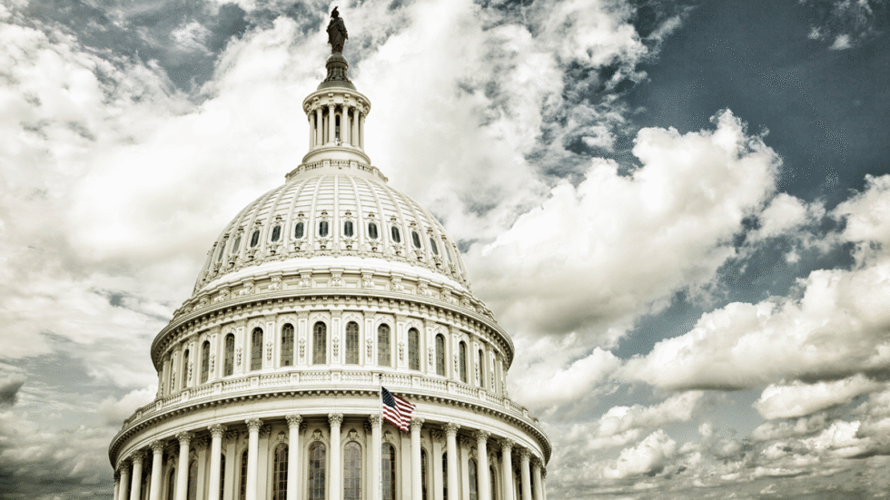 A picture of the dome of the Capitol building in Washington, D.C.