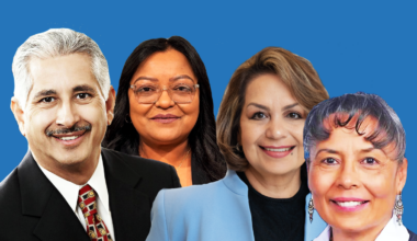 A picture of Jesus Olivas, Eileen Marlin Castro, Dora Oaxaca and Lucilla “Lucy” Najera.