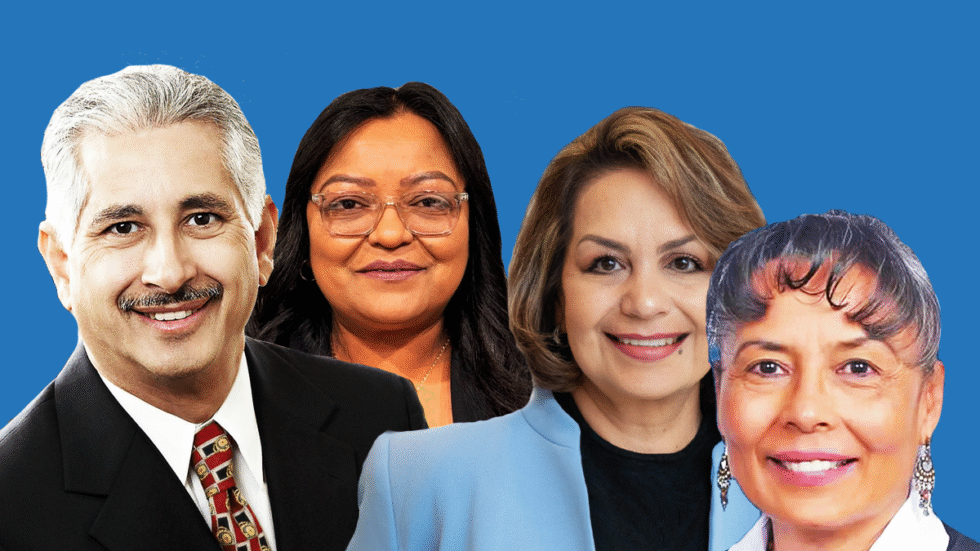 A picture of Jesus Olivas, Eileen Marlin Castro, Dora Oaxaca and Lucilla “Lucy” Najera.