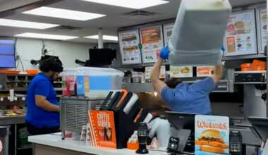 Texas Whataburger manager beat suspect with trash can after alleged assault, video shows